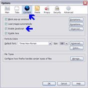 Firefox Options